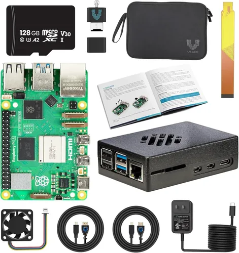 Miniatura 2 de Vilros Raspberry Pi 5 Passive & Active Cooling Max Starter Kit (1GB RAM)
