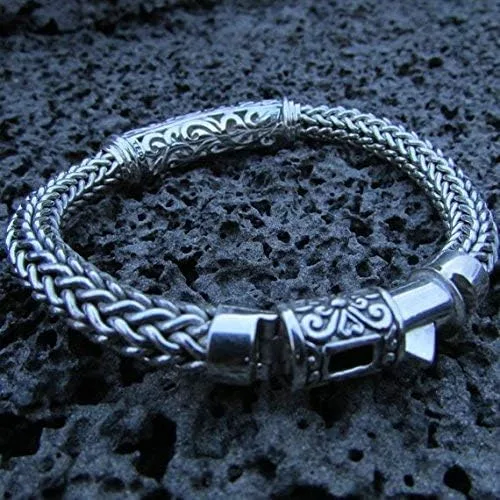 Miniatura 7 de Pulsera para hombre de metal plateado de regalo Manta Ray Stingray Turtle Hawaii Isla Grande