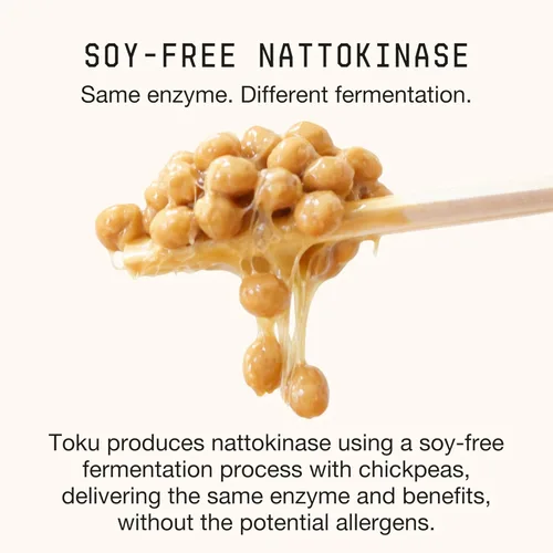 Miniatura 4 de Toku Nattokinase 10,800 FU Suplemento con Vitamina K2 MK7 y Beta Glucano de Avena, Polvo de Apoyo para la Circulación Diaria, Mezcla de Bebida a