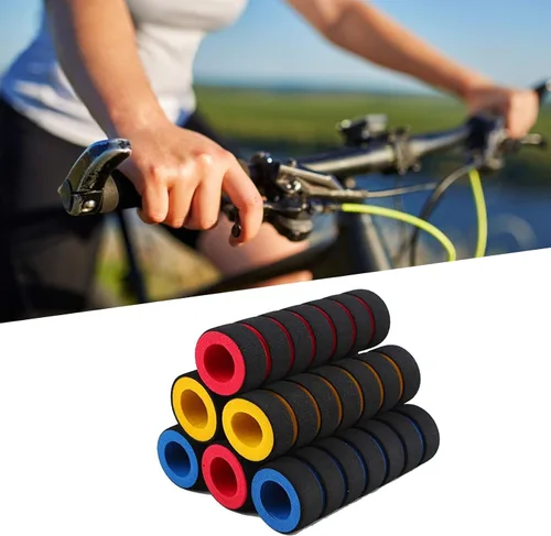 Miniatura 7 de 1 par de empuñaduras de manillar de bicicleta espuma suave MTB bicicleta bicicleta antideslizante agarre Ciclismo Riding Handle Covers