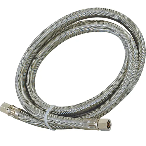 Miniatura 9 de Eastman Conector flexible para máquina de hielo de 20 pies, conexión de compresión de 1/4 pulgadas x 1/4 pulgadas, acero inoxidable trenzado