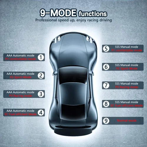 Miniatura 3 de Regulador de acelerador electrónico universal 9 MODO Acelerador de pedal de conducción inteligente eficiente de combustible para coches