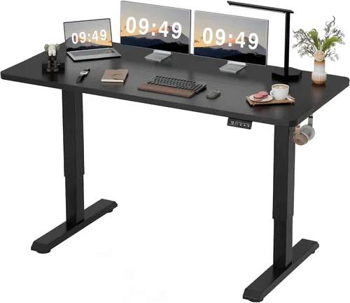 Miniatura 14 de Furmax - Escritorio eléctrico de altura ajustable de pie grande de 48 x 24 pulgadas, escritorio de pie para oficina en casa, alturas prestablecidas