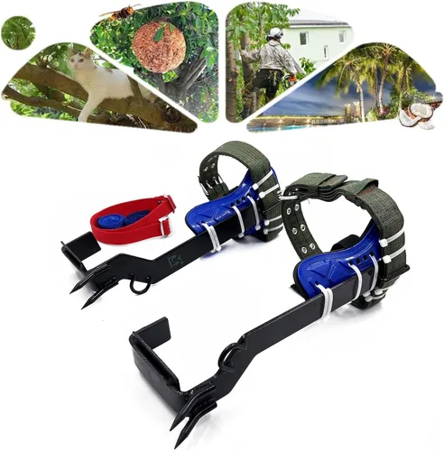 HongK - Juego de picos de escalada de árboles Cinturón ajustable de seguridad Cordón Cuerda de rescate Cinturón 2 engranajes [P/N: ET-OUTDOOR002-RAW]