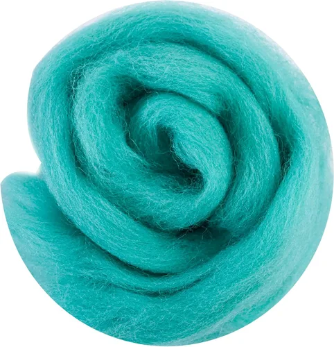 Miniatura 61 de 24 tipos de lana rosa, 4.23 oz (120 g), adecuado para fieltro húmedo y fieltro de aguja de telas hiladas de lana. Un paquete de prueba está Tonos