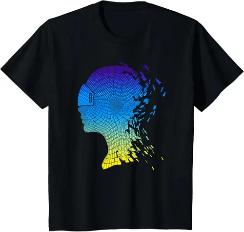 Miniatura 17 de Camiseta con diseño de auriculares de realidad virtual de VR Fans, Negro, S