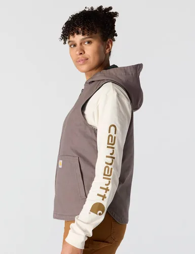 Miniatura 2 de Carhartt Chaleco con capucha de pato lavado para mujer