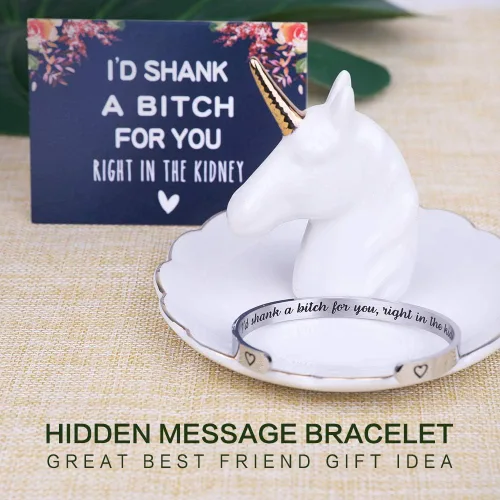 Miniatura 3 de DUMBEN Hidden Message Bracelet - Meaningful gifts for Women, Great Friend Gifts, Unique Friendship Jewelry, Perfect Birthday Gifts for Women Freind