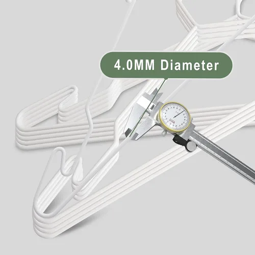 Miniatura 3 de Lujoso juego de perchas de metal resistente con diseño único de gancho, perchas duraderas y resistentes para abrigos, 4mm de grosor, soporta 25