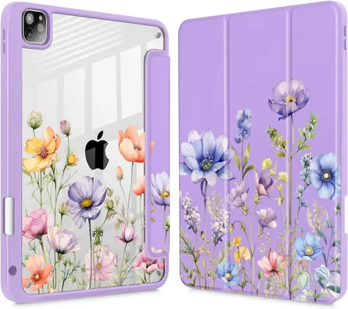 Miniatura 25 de May Chen Funda para iPad Pro de 11 pulgadas M2 de 4ª generación 2022, iPad Pro 11 de 3ª/2ª/1ª generación, Funda con cubierta trasera transparente a