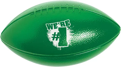 Miniatura 7 de Anderson's Juego de 10 pelotas deportivas de fútbol amarillo y negro con texto en inglés "We Number One", espíritu escolar, día de juego, artículos
