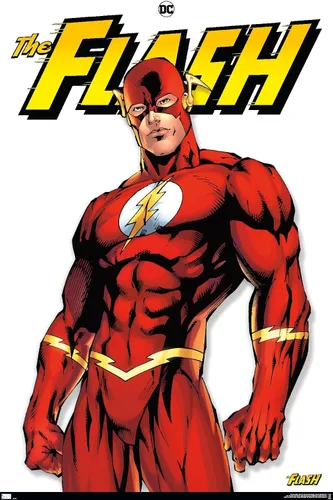 DC Comics The Flash Feature Series - Póster de pared, 34 pulgadas de largo x 22.4 pulgadas de ancho, versión premium sin marco