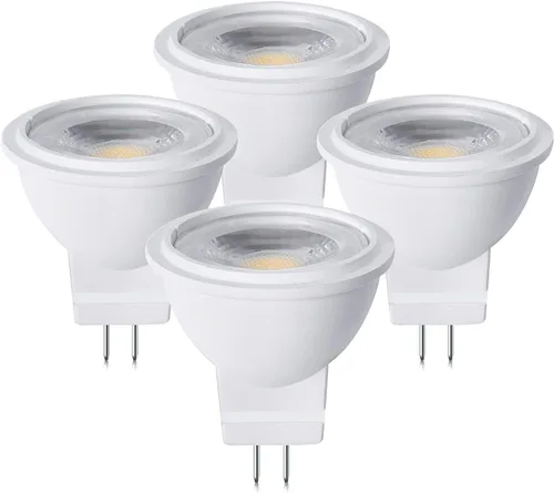 Lustaled Bombilla LED MR11 GU4.0 de 12 V 3 W G4/GU4/GZ4 con base bi-pin LED Spot Light Low Voltage MR11 bombillas de paisaje 25W equivalente a