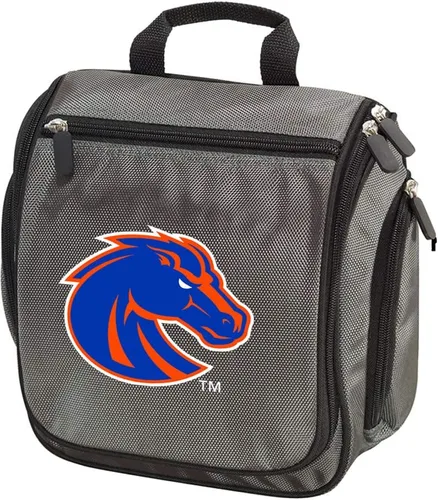 Boise State University Neceser o kits de afeitado BSU Broncos - Bolsa de viaje colgante, Gris
