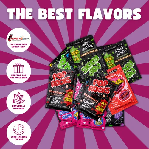 Miniatura 4 de Pop Rocks (paquete de 72) - 72 paquetes individuales envueltos de caramelos Pop Rocks - Bolsas gigantes al por mayor de 9 sabores surtidos