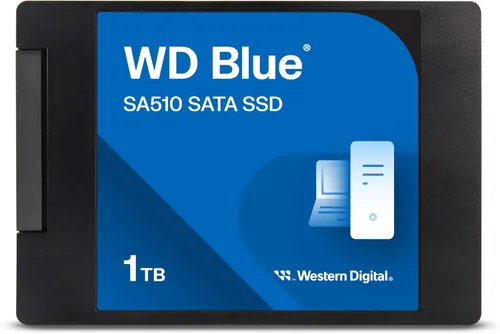 Western Digital 1TB WD Blue SA510 SATA Disco duro SSD interno de estado sólido – SATA III 6 Gb/s, 2.5"/7mm, hasta 560 MB/s – WDS100T3B0A