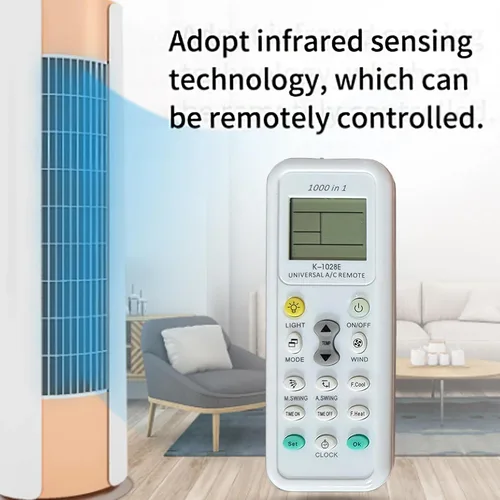 Miniatura 2 de Generic K-1028E - Control remoto universal de aire acondicionado A/C, apto para Haier, Geli, Hitachi, Panasonic, LG, Sharp, Gree, Midea, Bosch
