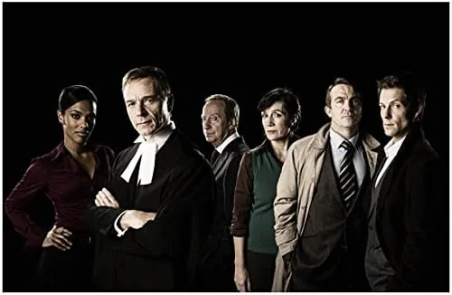 Law & Order UK cast with James Steel in judge's robe wth arms crossed 8 x 10 Inch Photo