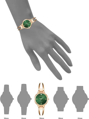 Miniatura 4 de Anne Klein - Reloj de pulsera con esfera de diamante auténtico para mujer