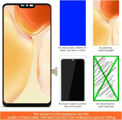 Miniatura 6 de Pantalla para LG G7 ThinQ Reemplazo de pantalla para LG G710 Pantalla LCD LM-G710, LM-G710N, LM-G710V Pantalla táctil Digitalizador Asamblea Piezas