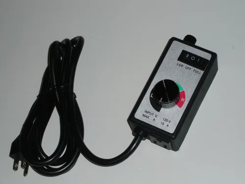 Miniatura 3 de Gino Development 09-0123 TruePower Controlador de velocidad de enrutador de esfera variable para conductos y ventiladores en línea