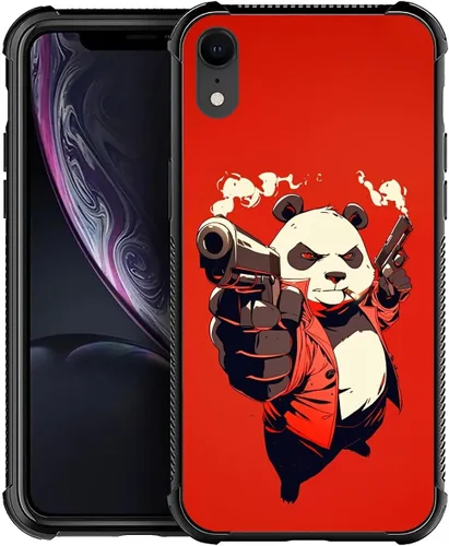 Miniatura 128 de CARLOCA Funda para iPhone XR, diseño de jirafa de cristal, ultra protección, a prueba de golpes, silicona suave TPU antideslizante para iPhone XR