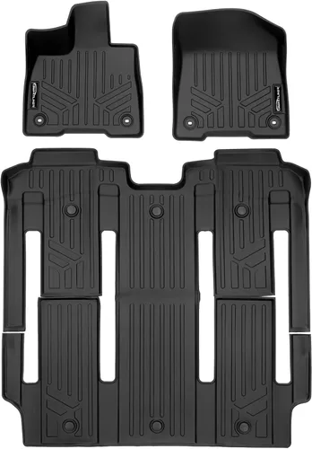 Miniatura 67 de SMARTLINER Alfombrilla de suelo para maletero de carga para todo tipo de clima, detrás de la segunda fila para Toyota Sienna 2011-2012