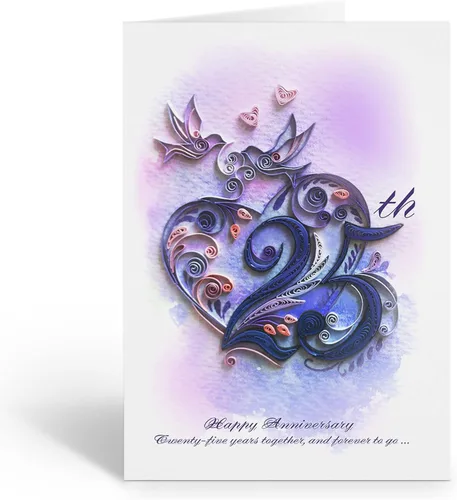 Miniatura 5 de Tarjeta de Felicitación de Aniversario de Amor Tarjeta 3D de Quilling Hecha a Mano para Amor Amigo Mamá Cumpleaños Aniversario Tarjeta Postal