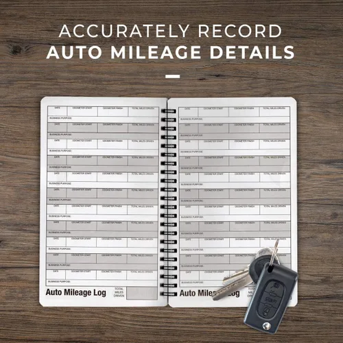 Miniatura 10 de Cuaderno de millas y gastos automáticos – Registro de kilometraje del vehículo, libro de registro de millas para rastrear más de 400 viajes
