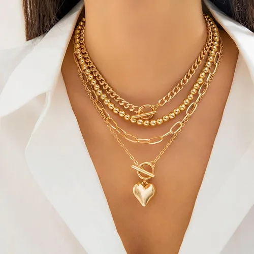 Miniatura 75 de Long tiantian Collares en capas para mujer, joyería occidental para mujer, collar de moneda apilable, collar de país, moderno, bohemio, verano