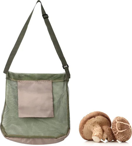 TOYMIS Bolsa de forraje de hongos, práctica bolsa de recolección de hongos, suministros de forraje de hongos, herramienta de recolección de hongos