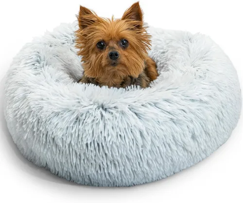 Miniatura 12 de Best Friends by Sheri - The Original Calming Donut - Cama calmante en forma de dona para perros y gatos - Pelo corto, gris, S, 23 x 23 pulgadas Gris