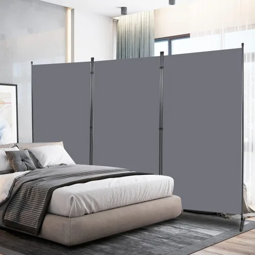 Miniatura 7 de Divisor de habitación, pantalla de privacidad de un solo panel, 71 x 72 pulgadas de alto, divisor grande para separación de habitaciones, tela