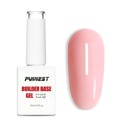 Miniatura 7 de Kit de Gel Constructor Gel Base de Goma Esmalte de Uñas, 15ml*2pcs (0.51 fl oz x 2 piezas) Para Engrosamiento de Uñas, Extensión de Fortalecimiento