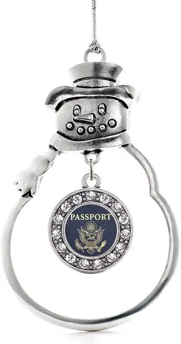 Miniatura 41 de Inspired Silver - Roller Queen - Adorno de Navidad plateado - Adorno circular para árbol de Navidad con circonita cúbica - Decoración colgante