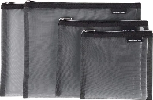 Miniatura 2 de Travelon Juego de 4 bolsas de malla, Gris, Travelon Juego de 4 bolsas de malla