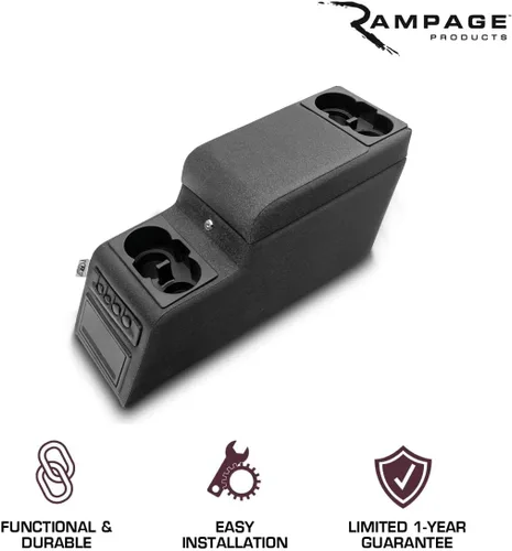 Miniatura 4 de Consola del centro de bloqueo de Rampage, Estándar, Denim Black