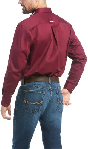 Miniatura 2 de ARIAT Mens Team Logo Twill Classic Fit Shirt