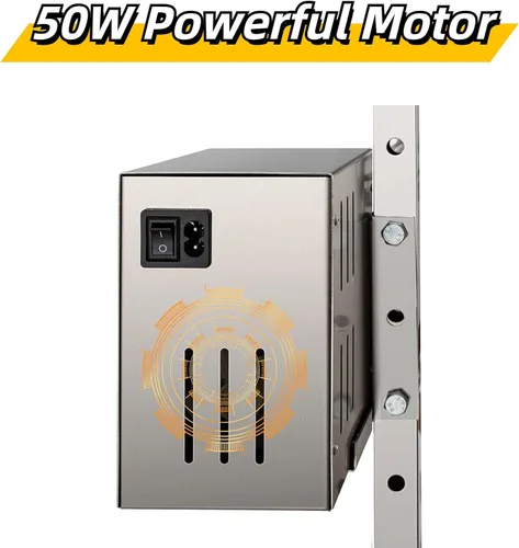 Miniatura 2 de Kit de parrilla eléctrica con rotisserie DESENNIE, capacidad de 46 pulgadas y 132 LBS, motor automático de 50 W de altura ajustable, soporte