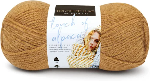 Miniatura 8 de Lion Brand Yarn (1 madeja) Hilo Touch of Alpaca, Carmesí