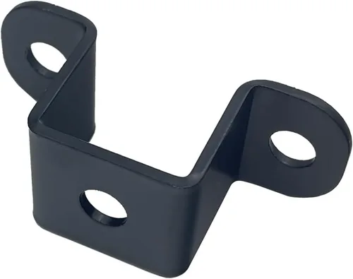 Miniatura 5 de 6 abrazaderas de tubo cuadrado de 1 x 1 pulgada, soporte de metal en forma de U de 1 pulgada, soporte de abrazadera de acero en U para montaje, negro