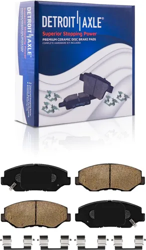 Miniatura 6 de Detroit Axle - Kit de frenos delanteros para Honda Accord 2003-2010, rotores de freno de disco perforados y ranurados de repuesto 2004 2005 2006