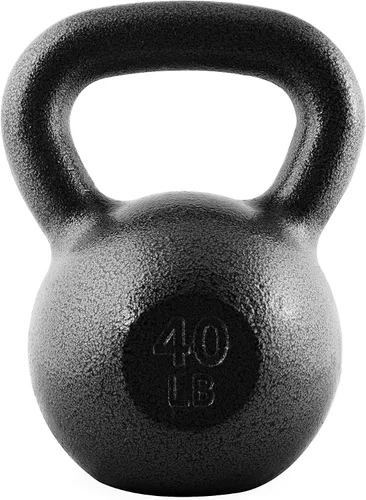 Miniatura 18 de WF Athletic Supply Hammerstone - Pesas rusas de hierro fundido pintadas, equipo de hogar y gimnasio, ideal para entrenamiento de fuerza, O. 80lb