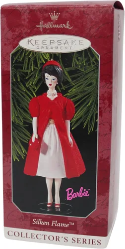 Miniatura 2 de Adorno de recuerdo de Hallmark 1998 Barbie Silken Flame