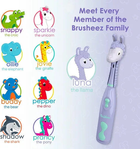 Miniatura 7 de Brusheez Juego de Cepillo de Dientes Eléctrico para Niños - Seguro y Eficaz para Edades de 3+ - Probado y Aprobado por Padres con Cerdas Suaves, 2
