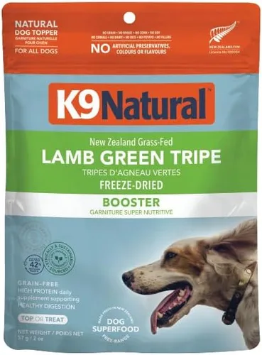 Miniatura 10 de K9 Natural Complemento Alimenticio Liofilizado para Perros con Ingredientes Verificados, Mezcla de Carne de Órganos para Apoyo Digestivo, Alimento