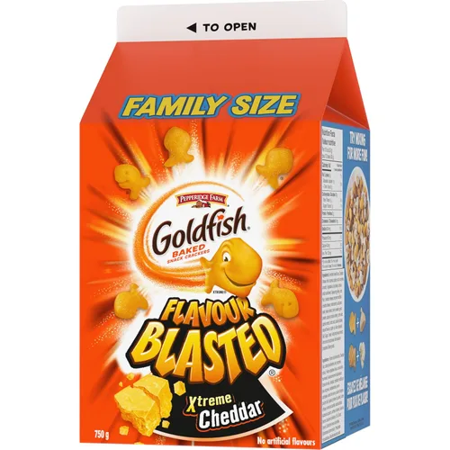 Miniatura 5 de Pepperidge Farm Goldfish Flavour Blasted Xtreme Cheddar Crackers, 26.46 oz/26.5 onzas, {Importado de Canadá}