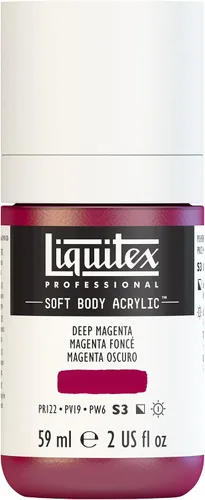 Miniatura 7 de Liquitex Professional Soft Body - Pintura acrílica, botella de 2 onzas (59 ml), blanco titanio Titanio Blanco