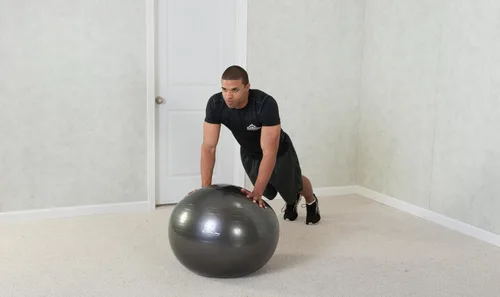 Miniatura 6 de Black Mountain Products, pelota de estabilidad de nivel profesional, a prueba de reventones, 2000 libras, para peso estático Azul