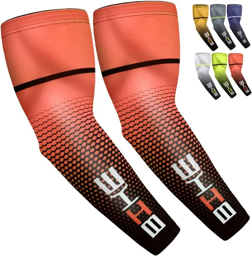 beister Mangas de compresión de enfriamiento con protección solar UV para hombres y mujeres ciclismo